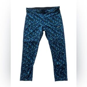 Nike Dri Fit - Blue Colorful Cropped Leggings